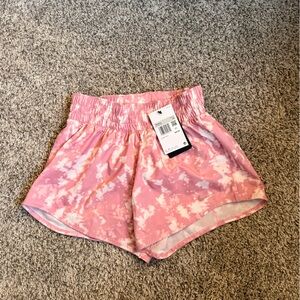 Nike Pink and White Athletic Shorts